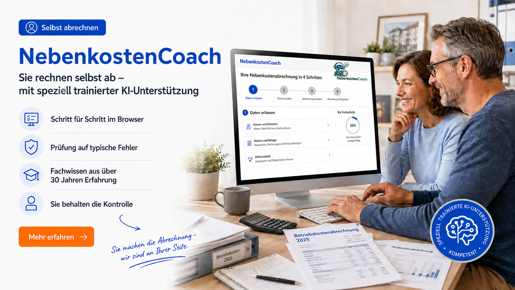 Nebenkostenabrechnung mit spezieller KI-Unterstützung selbst erstellen Nebenkostenabrechnung mit spezieller KI-Unterstützung selbst erstellen